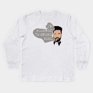 I'm allowed to smoke in here. Jesse Custer Kids Long Sleeve T-Shirt